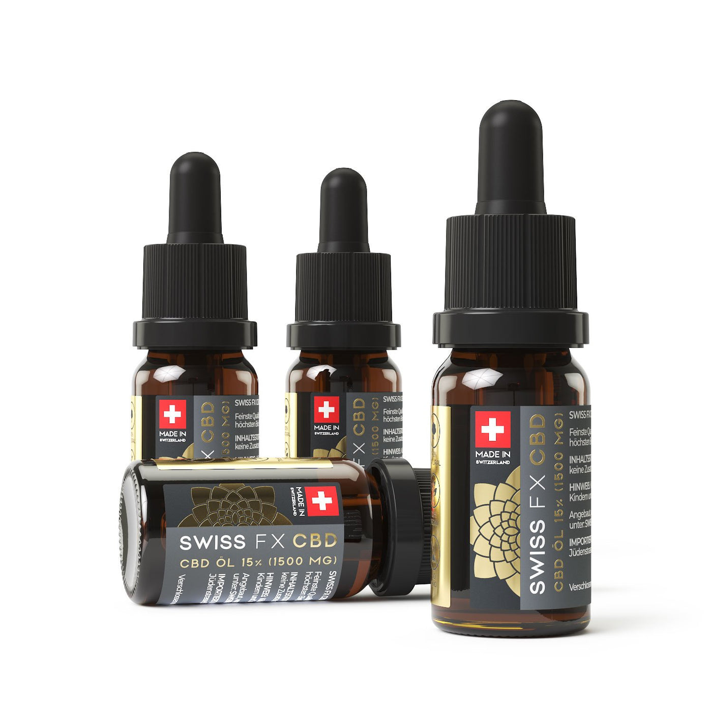4x CBD Oil 1500mg (10ml): 4 for 3 Special!